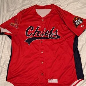 Wilson Red Chiefs Button-Up Jersey